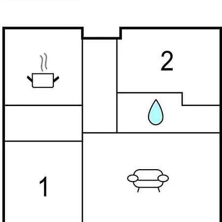 Nyaraló Two-bedroom In Nordenbro Vesteregn